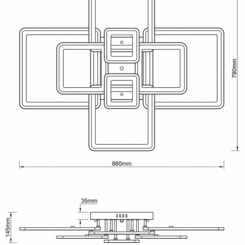Потолочная люстра Escada Plain 10286/8LED