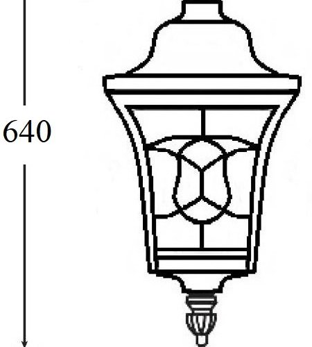 Потолочный светильник уличный Oasis Light VENECIA 2S 91805SA Bl