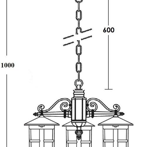 Уличный светильник подвесной CORDOBA c15870/3 Gb Уличный светильник подвесной CORDOBA c15870/3 Gb