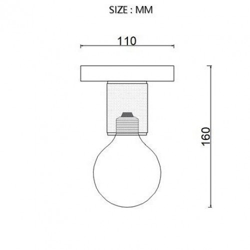 Накладной светильник Imperiumloft RH Utilitaire Socket 48,071