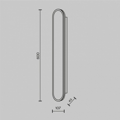 Настенный светильник уличный Maytoni Perlamour MOD429WL-L30BSK