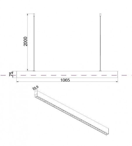 Подвесной светодиодный светильник Maytoni Vinder P050PL-L40B4K