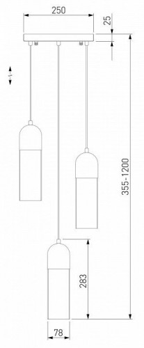 Подвесной светильник Eurosvet Airon 50180/3