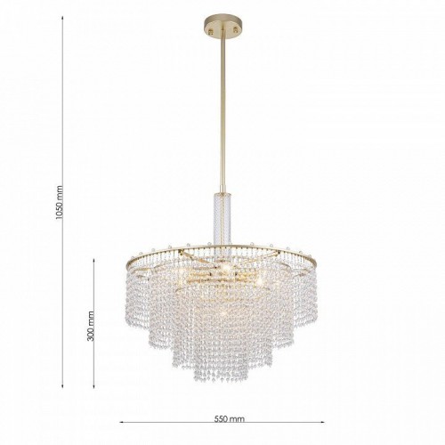 Потолочная люстра Fringe 4762-7P