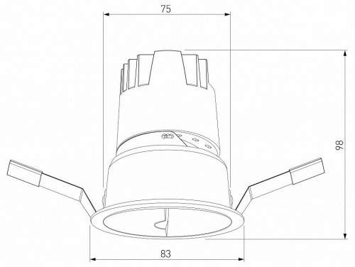 Встраиваемый светодиодный светильник Elektrostandard Inline 25090/LED 10W 3000K белый/хром a064612