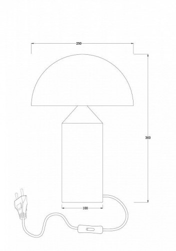 Интерьерная настольная лампа Freya Eleon FR5218TL-01BS