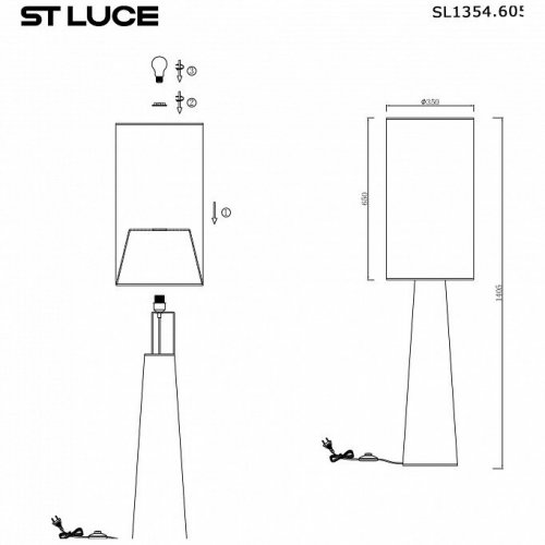 Торшер ST Luce Jackie SL1354.605.01 Торшер ST Luce Jackie SL1354.605.01
