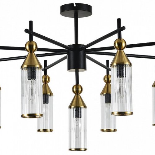 Люстра на штанге Indigo Torazzo 13037/9R Black