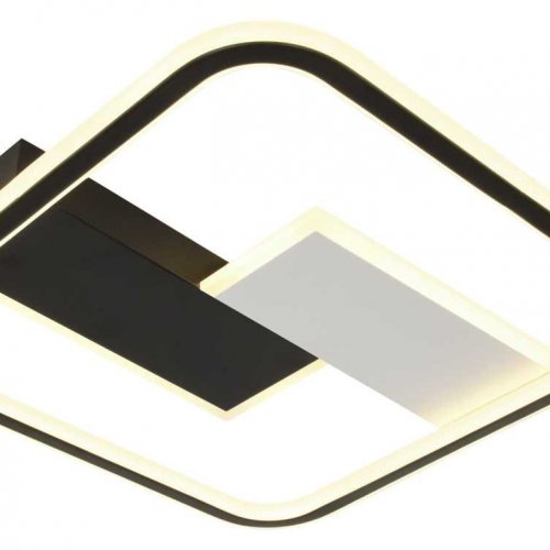 Светильник потолочный светодиодный ЭРА Модерн Henri CLL-1-104-RC BK Б0069747