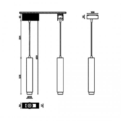 Трековый светодиодный светильник DesignLed SY-DIM-601241-BL-10-NW 007364