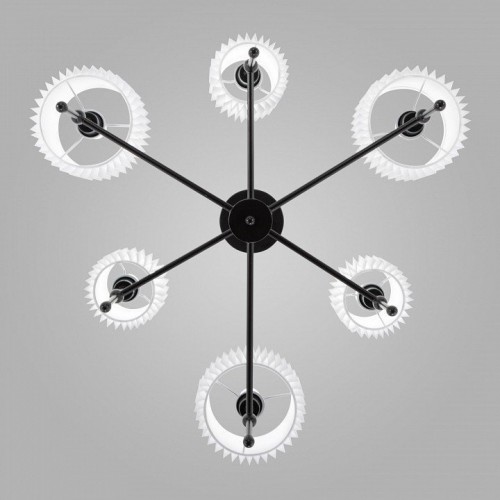 Люстра на штанге Eurosvet Notturno 60162/6 черный Люстра на штанге Eurosvet Notturno 60162/6 черный