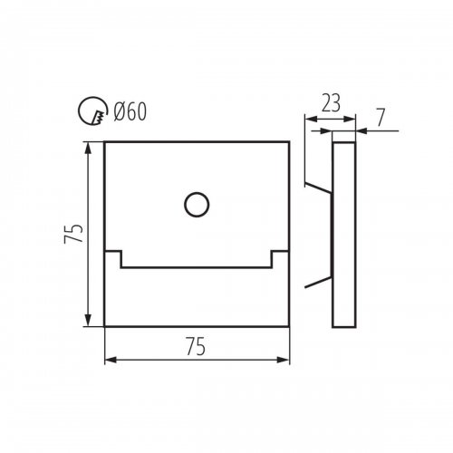 Подсветка лестницы Kanlux SABIK LED PIR B-WW 29859