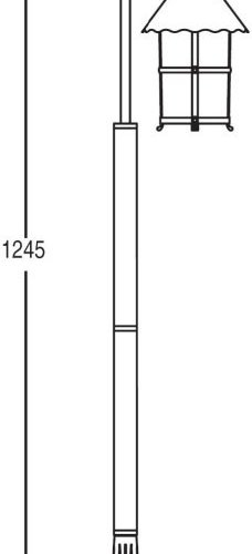 Наземный фонарь Oasis Light CAIOR 1 81506/18 Bl