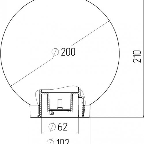 Уличный светильник ЭРА НТУ 01-60-201