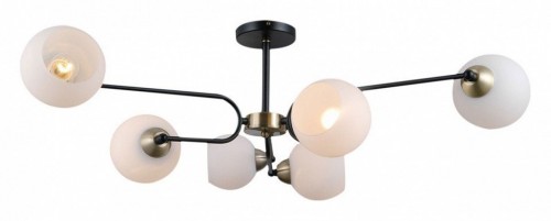 Потолочная люстра Illumico IL0249-6CSQ-79 BK AB Потолочная люстра Illumico IL0249-6CSQ-79 BK AB