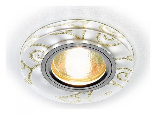 Встраиваемый светодиодный светильник Ambrella light Led S231 WH/G Встраиваемый светодиодный светильник Ambrella light Led S231 WH/G