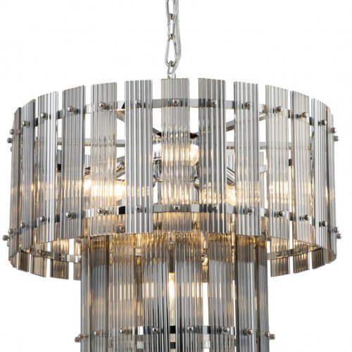 Подвесная люстра DeLight Collection Ruby KG1112P-7 chrome/smoky