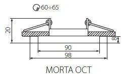 Точечные светильники Kanlux MORTA OCT-B 26715