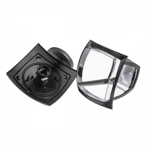 Садово-парковый светильник ЭРА «Дели 2» НБУ 07-40-002 черный 4-гранный настенный IP44 Е27 max 60Вт Б0051186