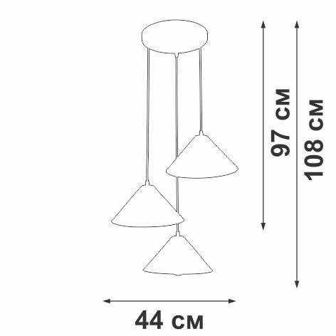 Подвесной светильник Vitaluce V3093-1/3S