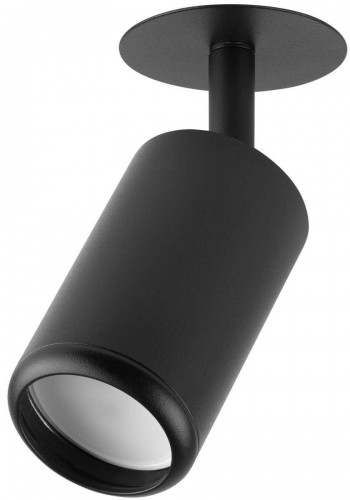 Светильник встраиваемый алюминиевый ЭРА KL106 BK под лампу MR16 GU10 черный матовый Б0061623