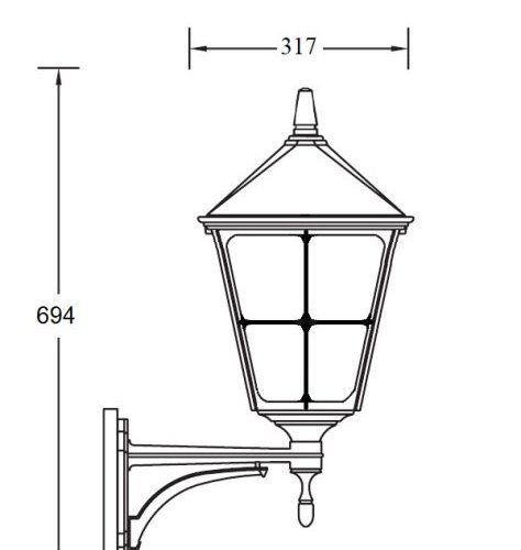 Настенный фонарь уличный QUADRO XXL 79901XXL Bl Настенный фонарь уличный QUADRO XXL 79901XXL Bl
