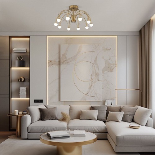 Потолочная люстра Eurosvet Ragno 90031/10 LED золото