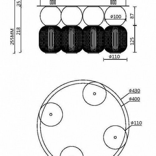 Потолочный светильник Drop MOD273CL-L60G3K