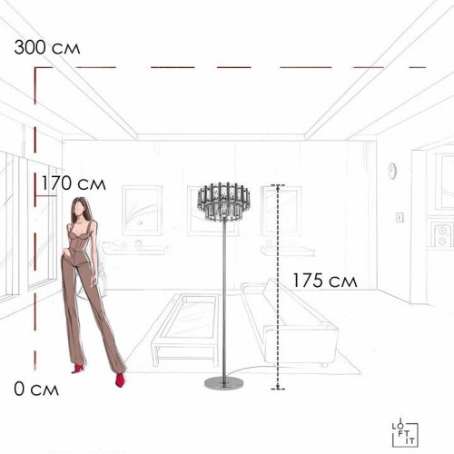 Торшер Loft it Boucle 10438F