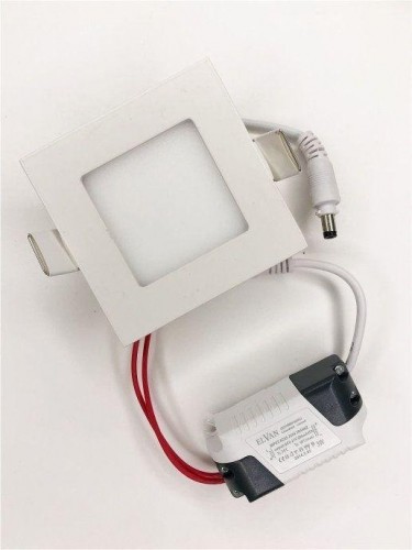 Встраиваемый светодиодный светильник Elvan VLS-102SQ-3W-WH-Wh