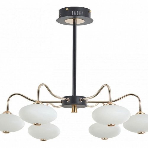 Потолочная люстра Neapol-73908 273908/6 BK/GD Потолочная люстра Neapol-73908 273908/6 BK/GD