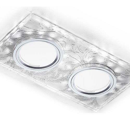 Встраиваемый светодиодный светильник Ambrella light Led S234/2 W/CH/WH Встраиваемый светодиодный светильник Ambrella light Led S234/2 W/CH/WH