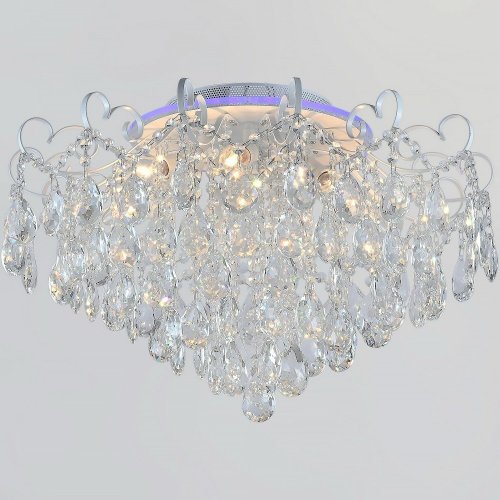 Потолочная люстра  04024-0.3-07 WH+SILVER PN+RGB Потолочная люстра  04024-0.3-07 WH+SILVER PN+RGB