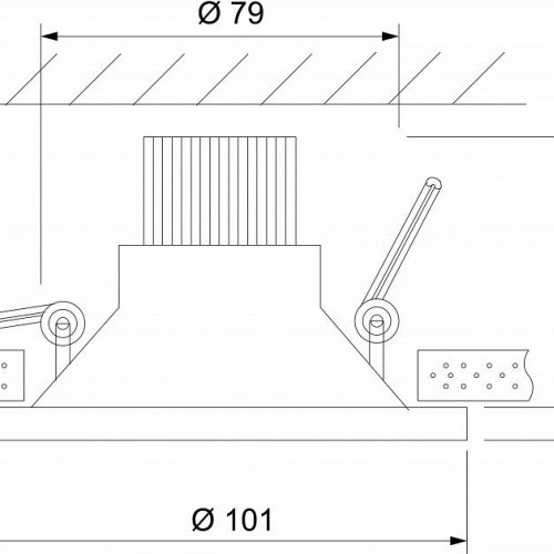 Встраиваемый светильник Elektrostandard Nulla a063972