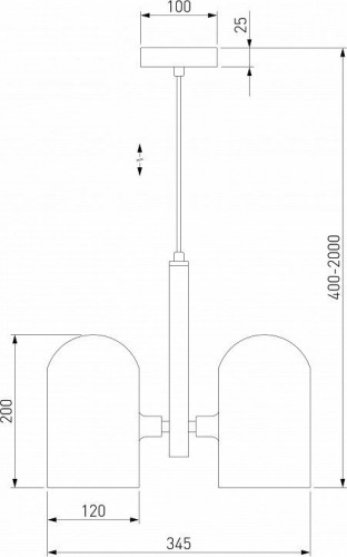 Подвесная люстра Eurosvet Bambola 50357/3 латунь