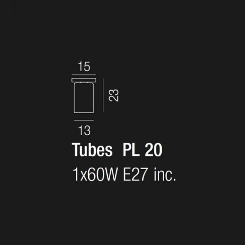 Потолочный светильник TUBES PL TUBES 20 BC