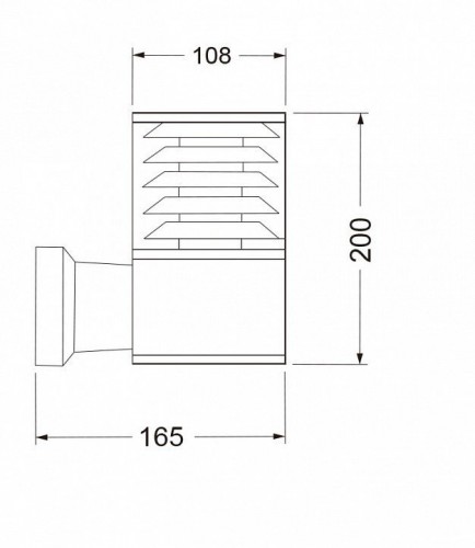 Уличный настенный светильник Maytoni Bronx O576WL-01B