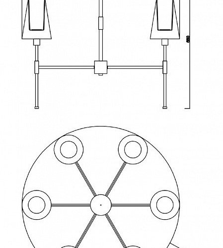 Потолочная люстра Freya Tida FR5196PL-06CH