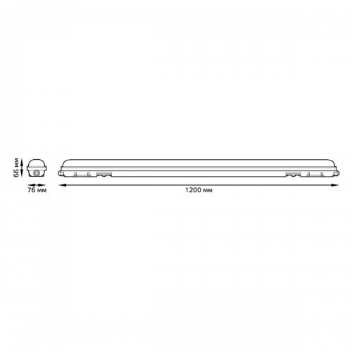 Линейный светодиодный светильник Gauss 864425236A Линейный светодиодный светильник Gauss 864425236A