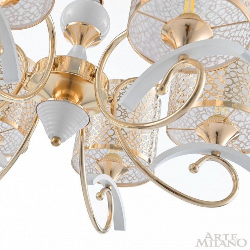 Подвесная люстра Arte Milano Florentia-9787 309787/6 Wh/Gd
