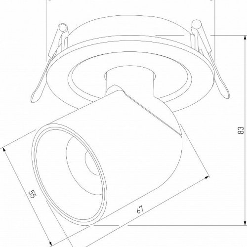 Встраиваемый светильник Elektrostandard 25093/LED a065456