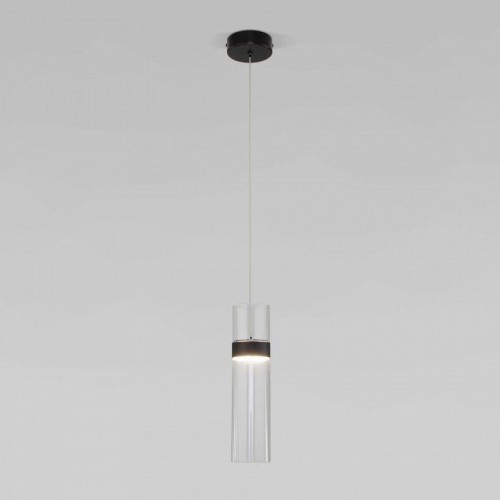 Подвесной светильник Eurosvet Lumen 50244/1 LED черный/прозрачный