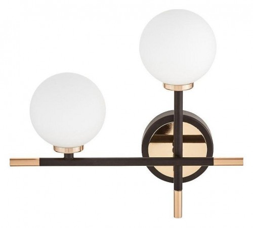 Настенный светильник Lumina Deco Marsiada LDW 6033N-2 BK+FGD