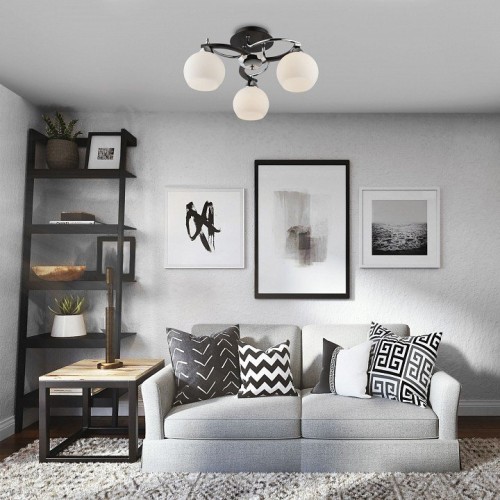 Потолочная люстра Оптима Larion 9654/3 хром/венге