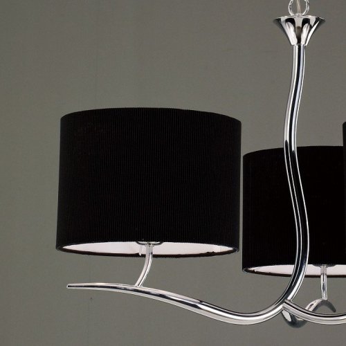 Подвесная люстра Mantra Eve Chrome - Black Shade 1171