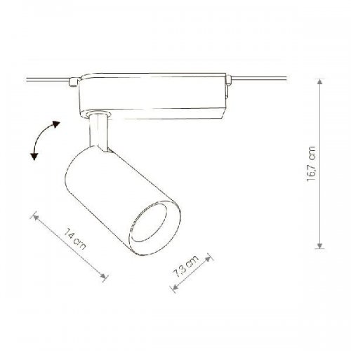 Трековый светодиодный светильник Nowodvorski Profile Iris 9010 Трековый светодиодный светильник Nowodvorski Profile Iris 9010