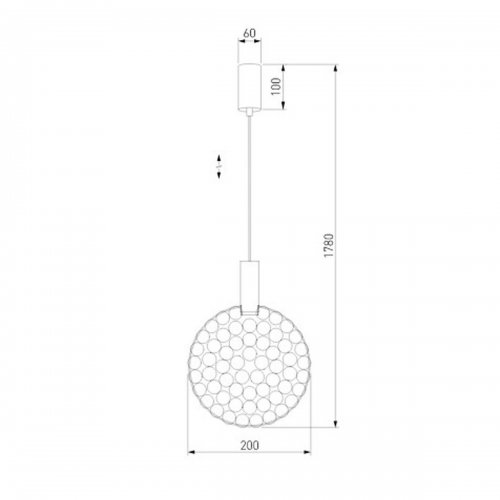 Подвесной светодиодный светильник Eurosvet Gemini 90353/1 хром