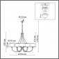 Подвесная люстра Demetra 8406/9