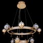 Подвесная люстра Jelly LE7711/8+4 Gold/Black Chrome
