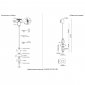 Подвесной светодиодный светильник Crystal Lux Quasar SP14W Led Transparent